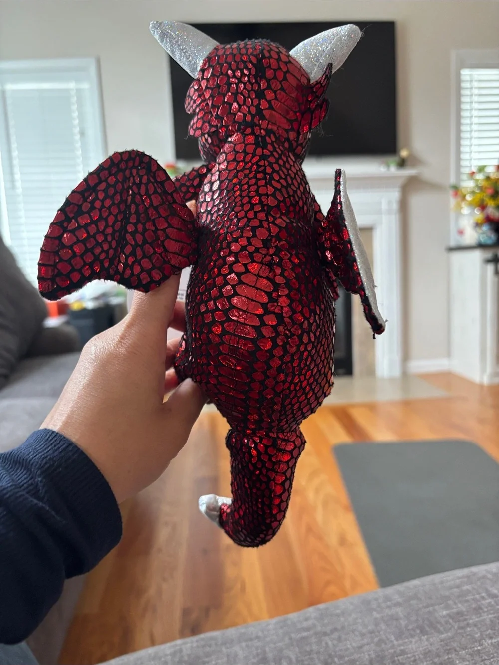 Nanco Red Scaled Flying Dragon Plush